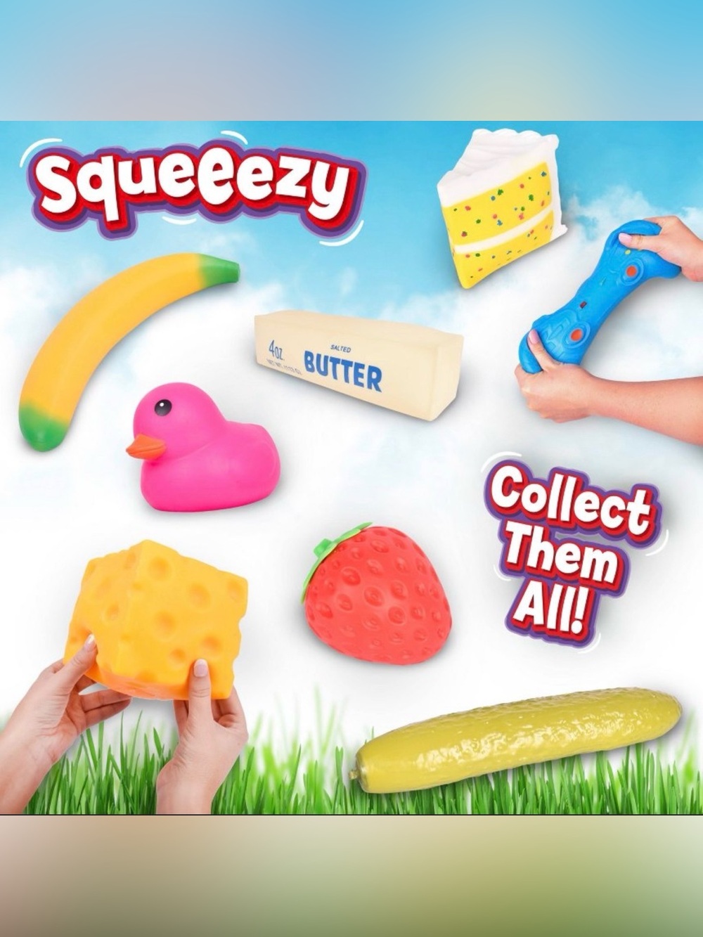 Jumbo Squeezy Duck Tie Dye Sunny Days Squishy TikTok Viral Toy SHIPS TODAY! - Picture 8 of 8